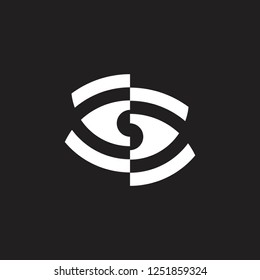 Unseen Eye Symbol Geometric Logo Vector