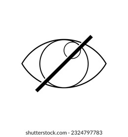Unseen Icon. Hidden, Secret Symbol.