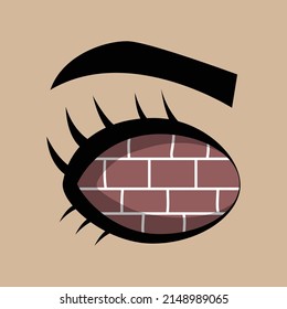 vector de icono no visto de la ilustración de concepto diverso