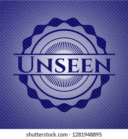 Unseen with jean texture