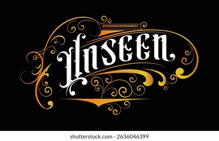 UNSEEN lettering custom style design