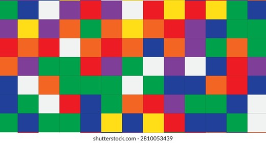 unsolved colorful rubik seamless pattern