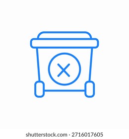 unsorted trash icon sign vector