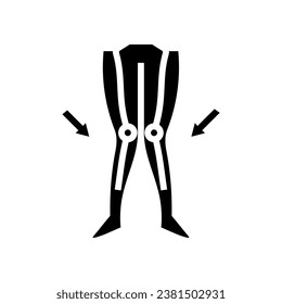 unsteady gait disease symptom glyph icon vector. unsteady gait disease symptom sign. isolated symbol illustration