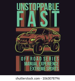 Unstoppable Fast Illustration