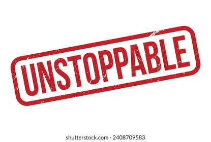 Unstoppable Rubber Stamp Seal Vector