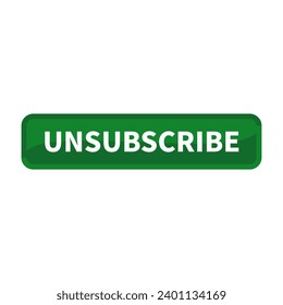 Unsubscribe Button In Green Rectangle Shape For Membership Subscription Action Information Feature
