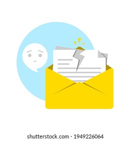 unsubscribe email notification concept illustration flat design vector eps10. modern graphic element for landing page, empty state ui, infographic