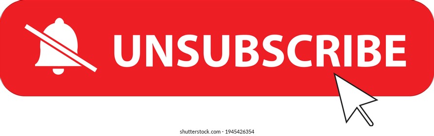 unsubscribe icon on white background. flat style. text box unsubscribe button. unsubscribe symbols.