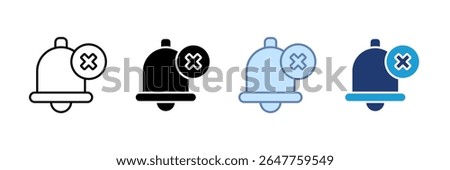 Unsubscribe Icon Set Multiple Style Collection