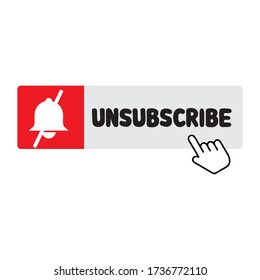 Unsubscribe icon symbol Illustration design
