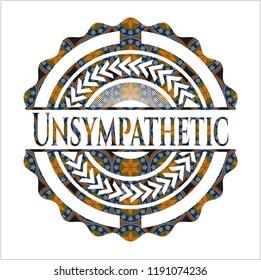 Unsympathetic arabesque emblem background. arabic decoration.