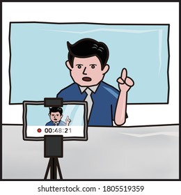 untact corona virus education meeting business video mobile conference
