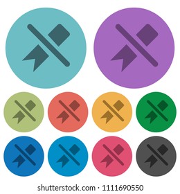 Untag darker flat icons on color round background