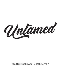 untamed text on white background.