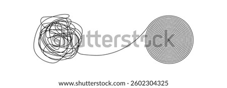 Untangling the tangled tangle. Chaos in thoughts, concept psychology, mental health, ordering the inner world.  