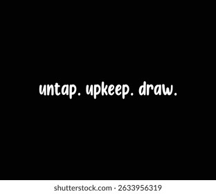 Untap Upkeep Draw Tshirt Design