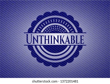 Unthinkable denim background