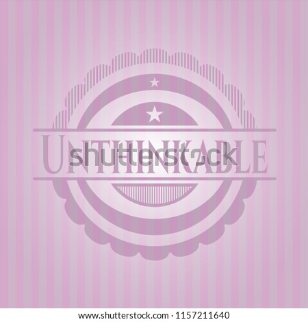 Unthinkable pink emblem