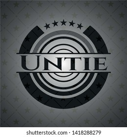 Untie black emblem. Vintage. Vector Illustration. Detailed.