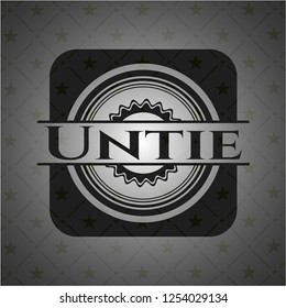 Untie dark badge