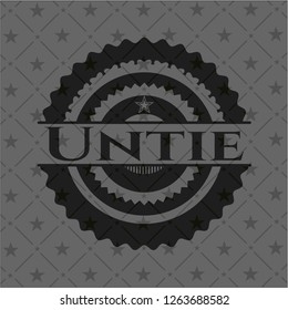 Untie dark badge