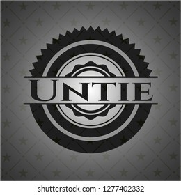 Untie dark emblem. Retro