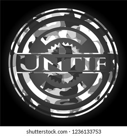 Untie grey camo emblem