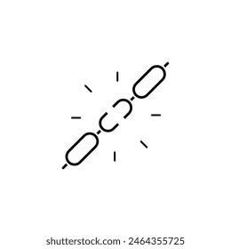 untied concept line icon. Simple element illustration. untied concept outline symbol design.