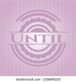 Until vintage pink emblem