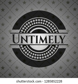 Untimely dark icon or emblem
