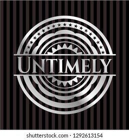 Untimely silvery badge or emblem
