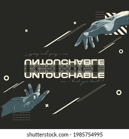 The Untouchable Vector Background Design by Anggri Tangmau