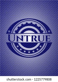 Untrue with denim texture
