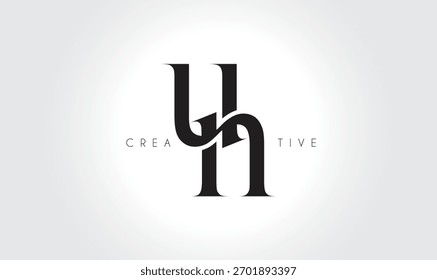 UNun Elegant Serif Monogram Logo – Luxury Lowercase Typographic Lettermark for Modern Branding