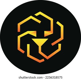 UNUS SED Leo  cryptocurrency coin isolated on white background vector illustration