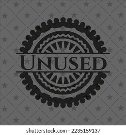 Emblema negro realista no utilizado. Ilustración vectorial. Detallado. 
