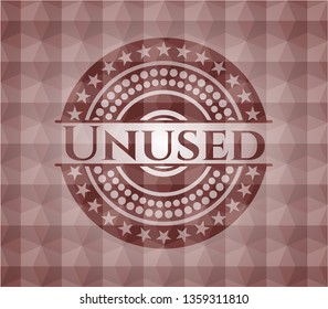 Unused red seamless emblem with geometric pattern.