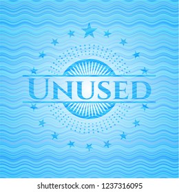 Unused water concept emblem background.