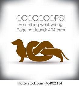 Unusual - 404 error - page not found graphic with space for text
