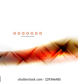 Unusual abstract background - blurred wave on white, shiny template with dot texture