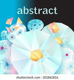 unusual abstract background with different elements  