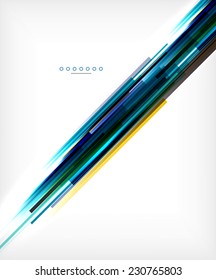 Unusual abstract background - thin straight lines, business template or layout for business card