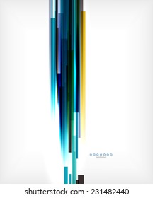 Unusual abstract background - thin straight lines, business template or layout for business card