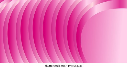 Unusual abstract bright background. Parallel gradient stripes curve. Metallic luster. Creative background, wallpaper, magazine cover. EPS