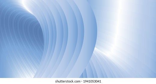 Unusual abstract bright background. Parallel gradient stripes curve. Metallic luster. Creative background, wallpaper, magazine cover. EPS