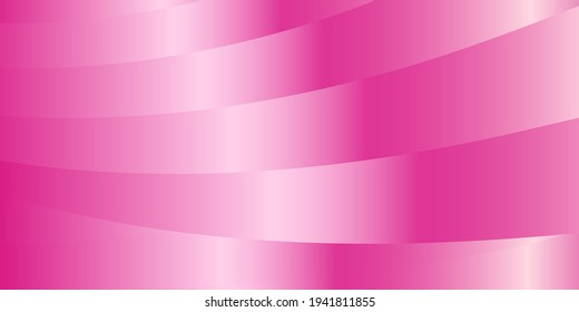 Unusual abstract bright background. Parallel gradient stripes curve. Metallic luster. Creative background, wallpaper, magazine cover. EPS