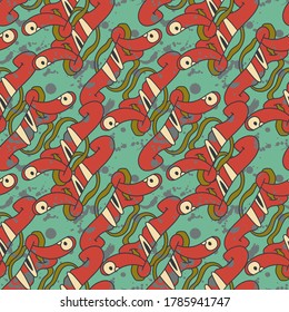 Unusual abstract colorful seamless pattern.