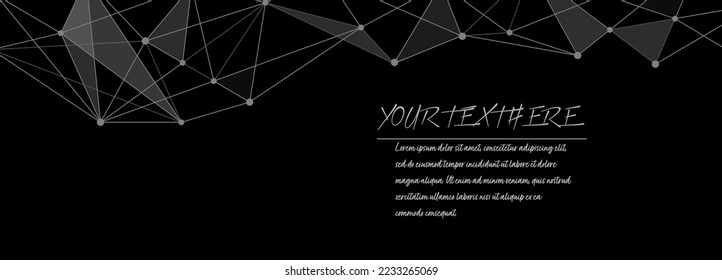 Unusual abstract design for premium design of modern covers, banners, posters and implementation of creative ideas. Vector layout template for elite creativity