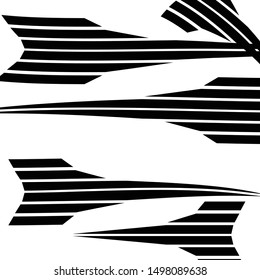 Unusual asymmetric vector background random geometric shape art abstract monochrome pattern 